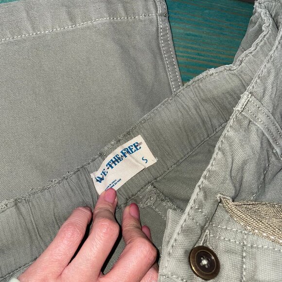 NWOT We the Free Hayden Pull-On Pants, Fatigue Green Utility - Picture 8 of 10